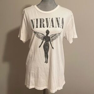 NWOT Free People Nirvana band tee